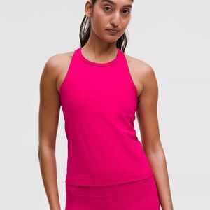 Vibrant Pink Racerback Tank Top